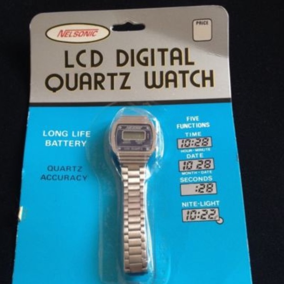 nelsonic lcd quartz watch